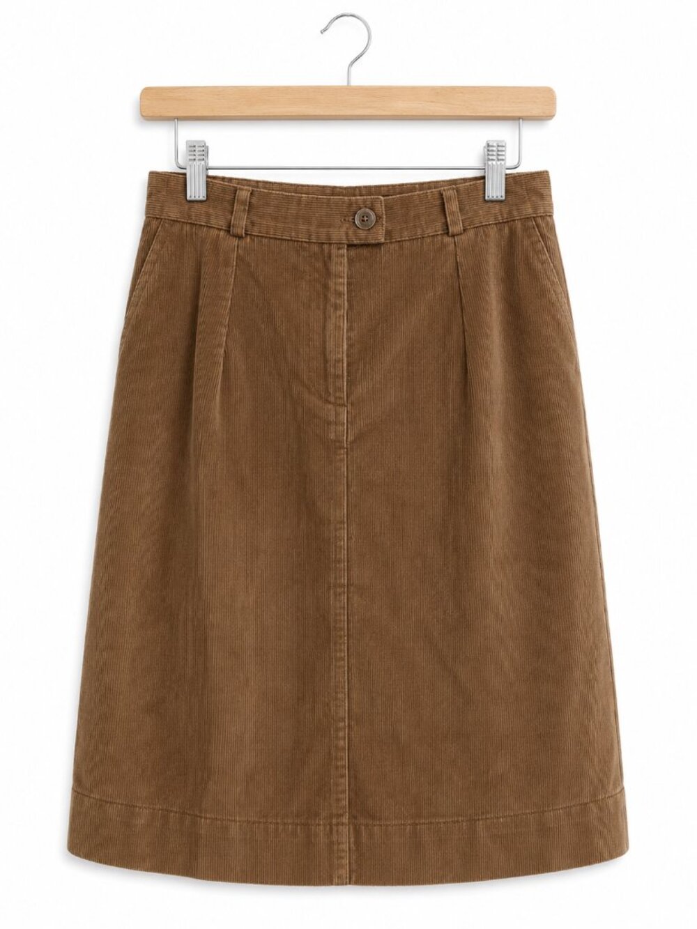 VINTAGE | Mr. Jax Vancouver Caramel Brown Corduroy Skirt – Women’s Size 12
